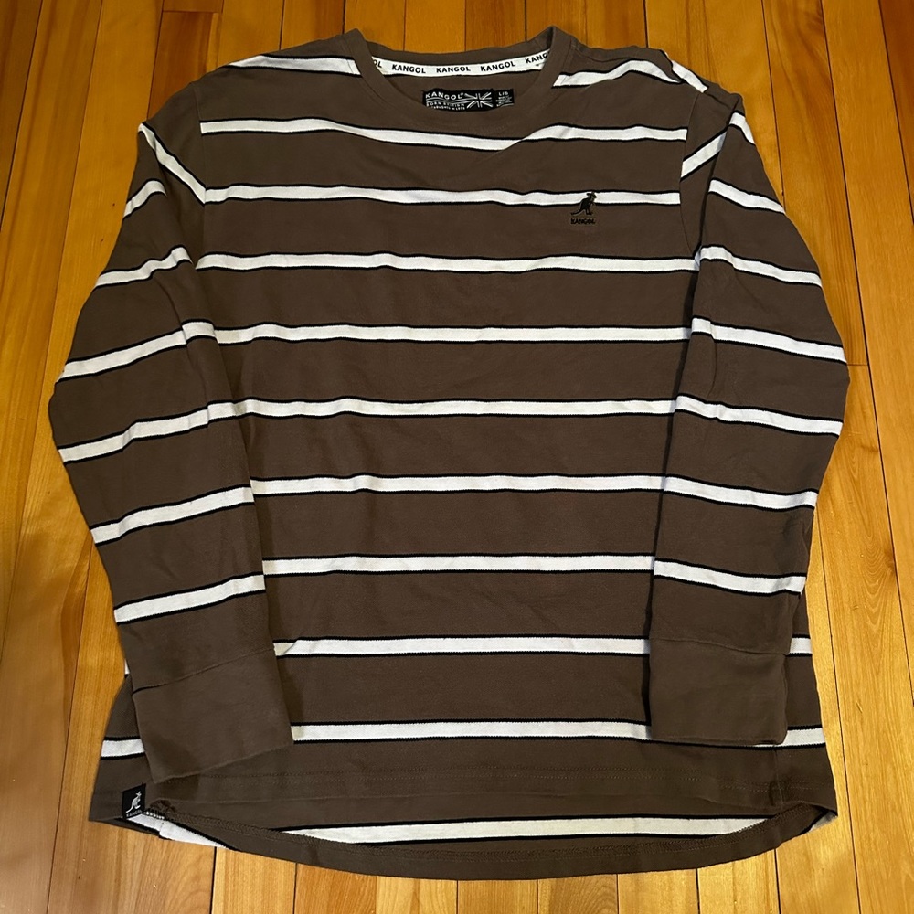 Striped Kangol Long Sleeve Shirt